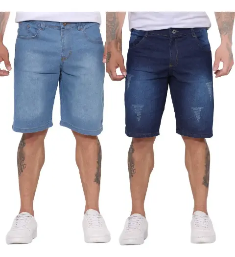 Bermuda Masculina Slim jeans Sport Fino atacado